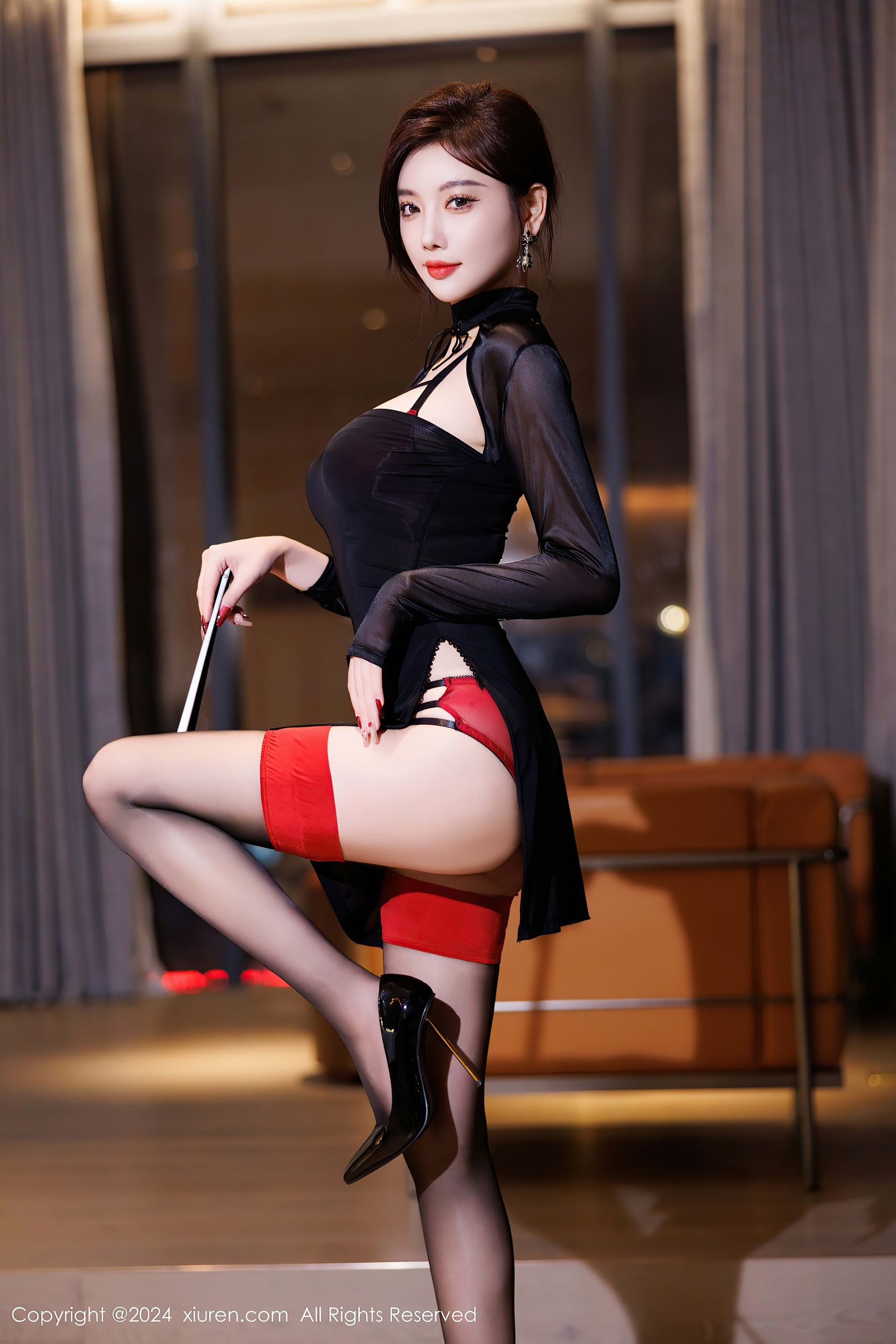 秀人网 No.9599 杨晨晨Yome 黑丝美腿插图