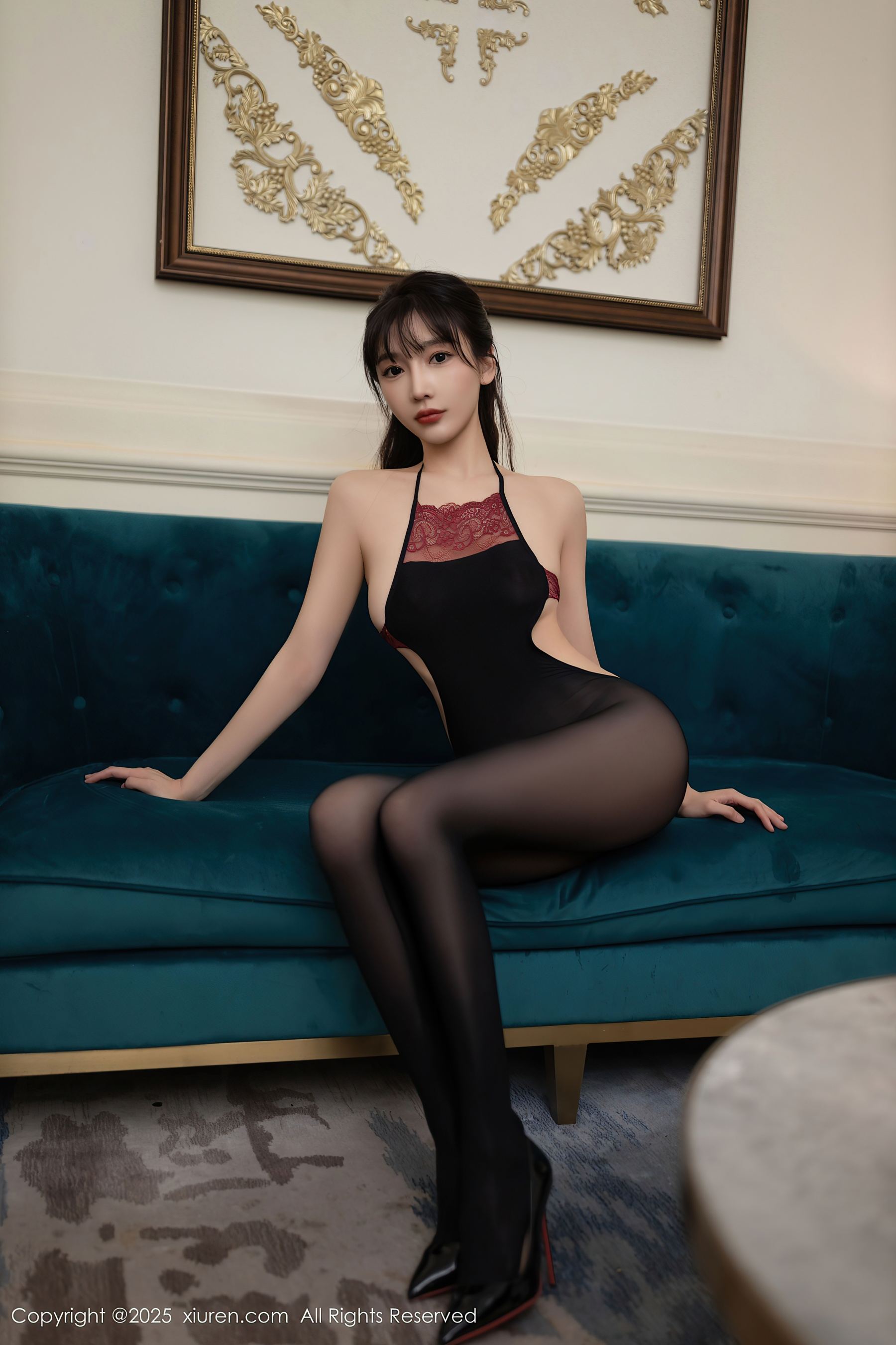 秀人网 No.9735 陆萱萱 黑丝美腿插图7