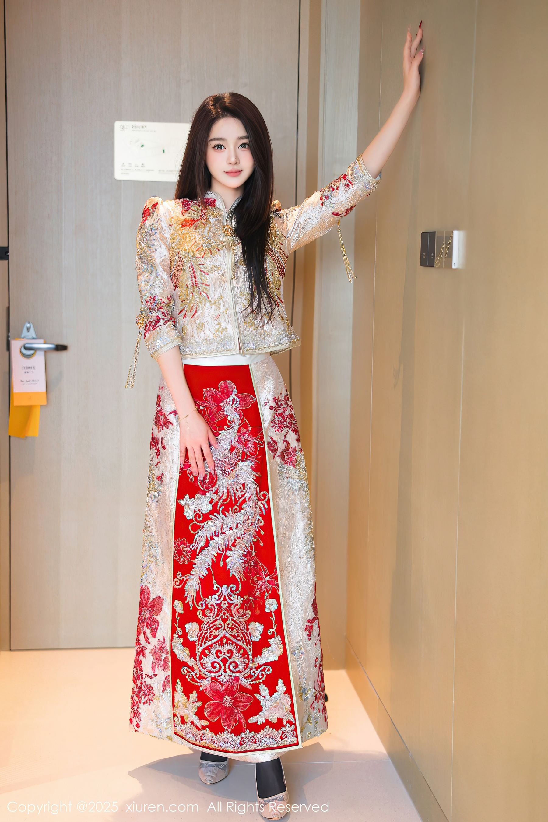 秀人网 No.9833 Candy糖糖 妩媚美腿插图1