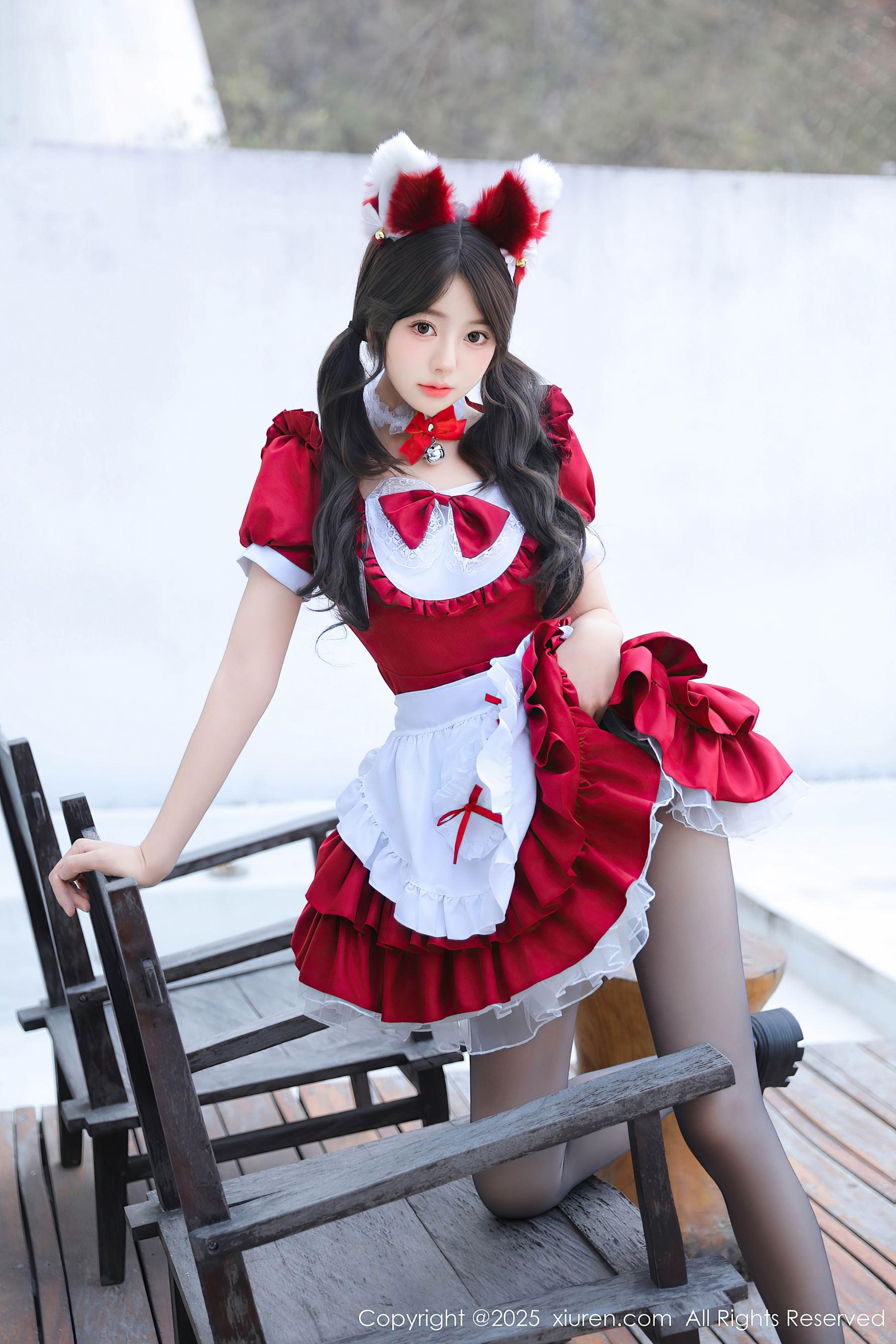 秀人网 No.9814 桃妖夭 黑丝美腿插图6