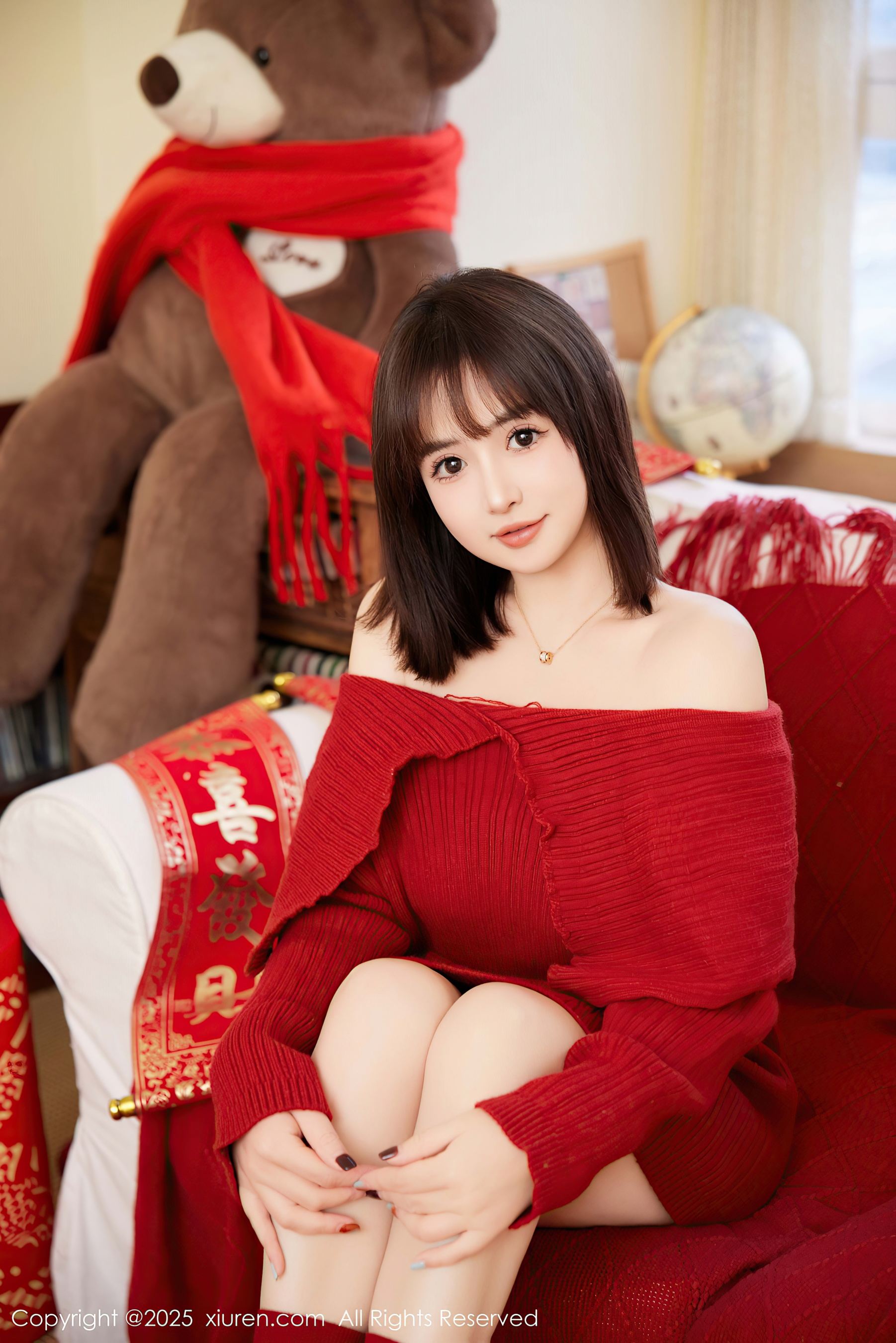 秀人网 No.9818 养乐多Doll 新年主题插图7