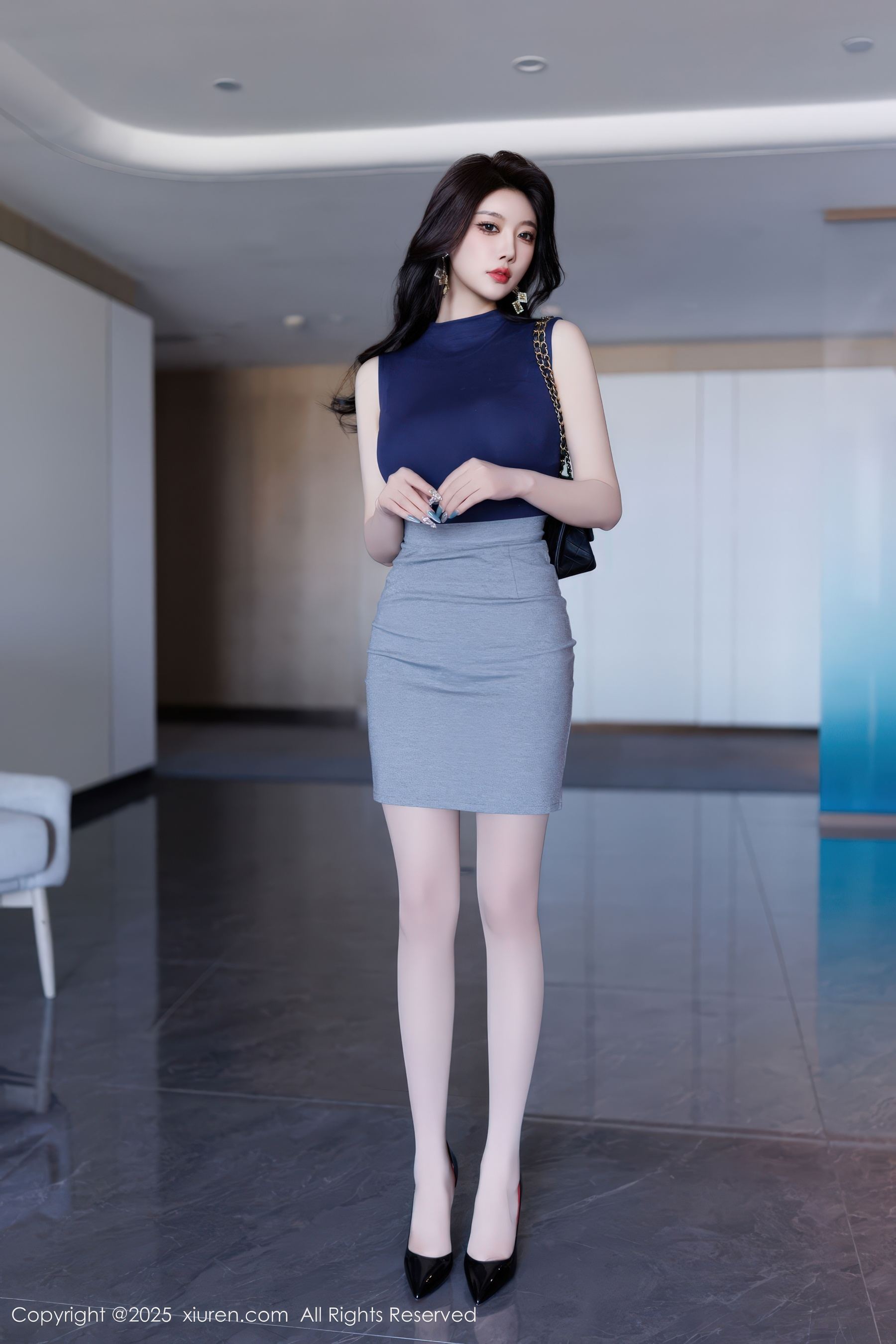 秀人网 No.9857 杨晨晨Yome 黑丝美腿插图