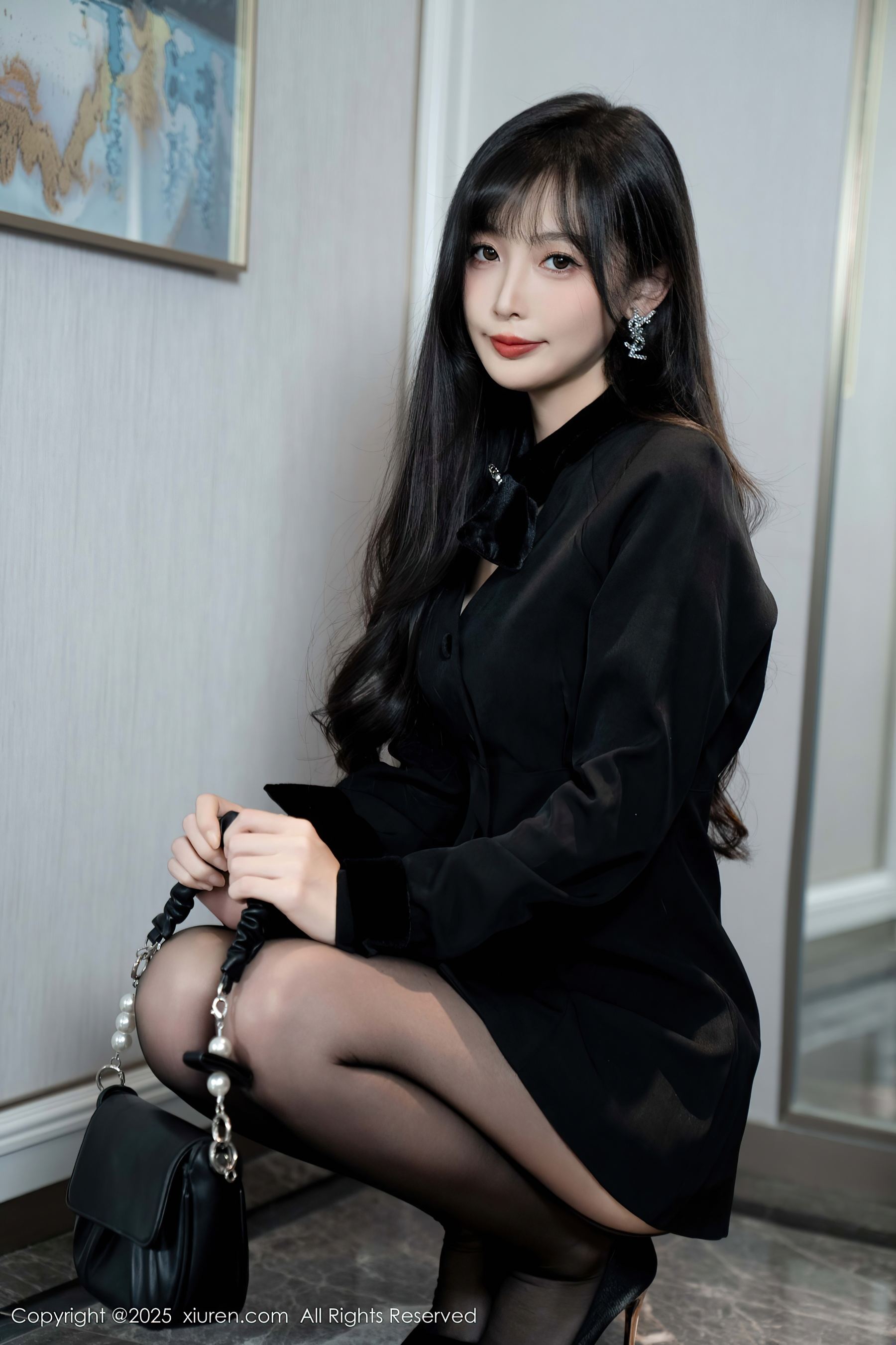 秀人网 No.9918 樱桃小阑子 黑丝美腿插图