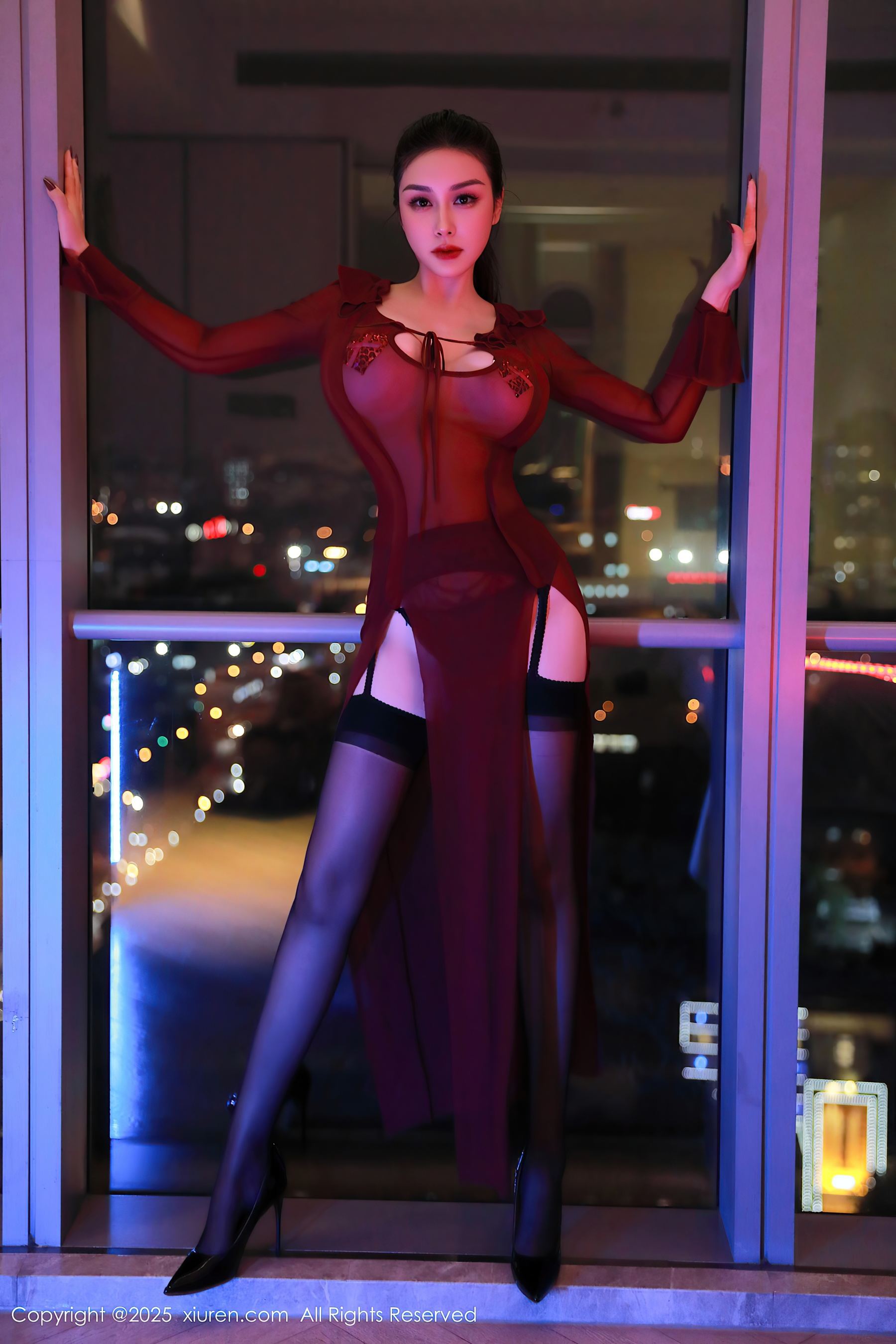 秀人网 No.9973 田冰冰 黑丝美腿插图2