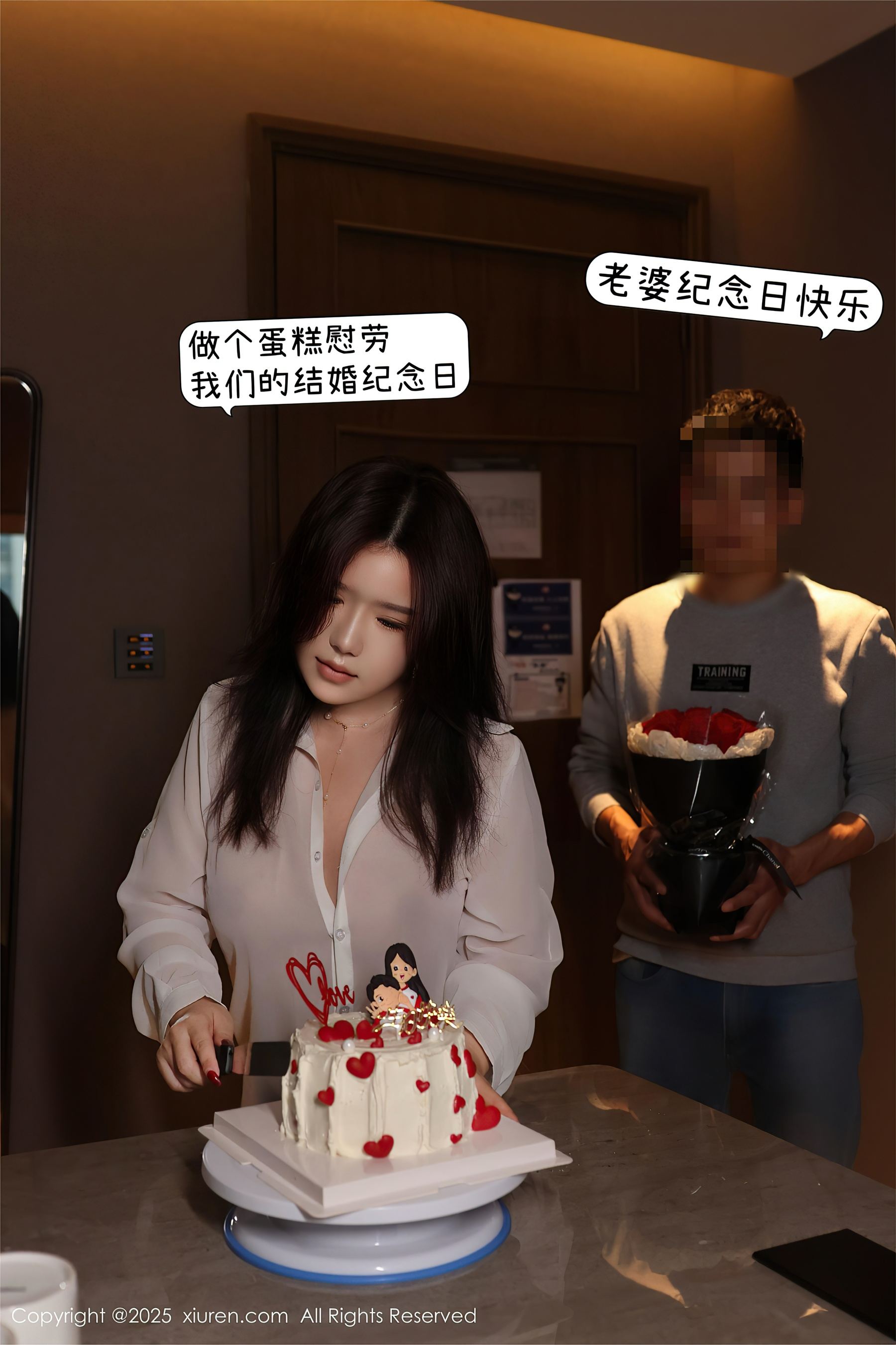 秀人网 No.9983 小薯条nienie 美腿黑丝插图1