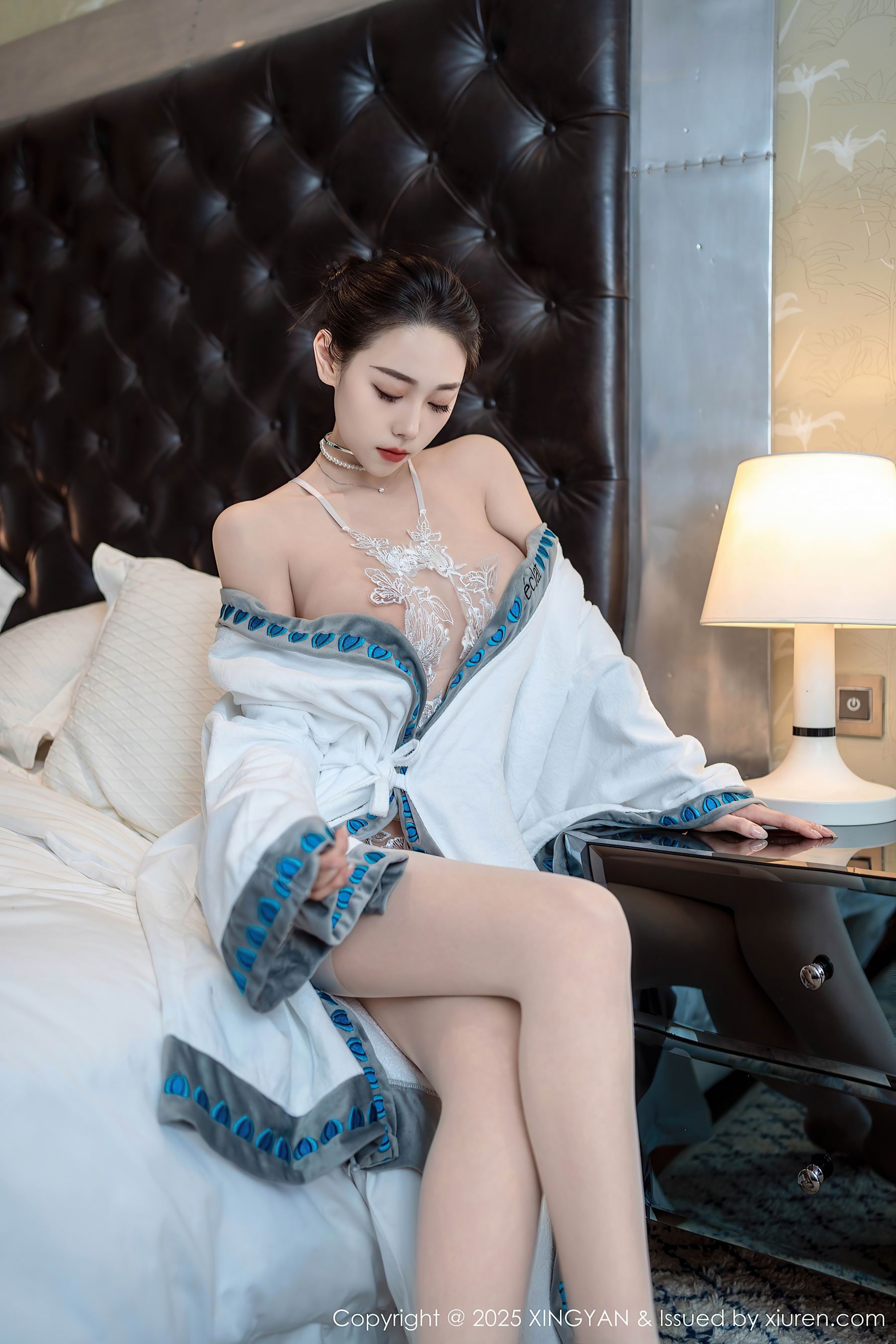 星颜社 VOL.326 清妙 白色睡袍插图3