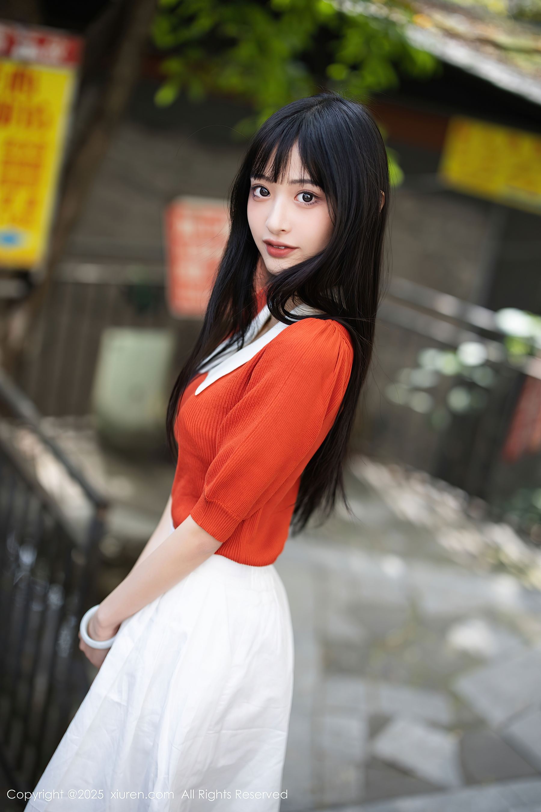 秀人网 No.10247 茂木希子 橙色T恤插图