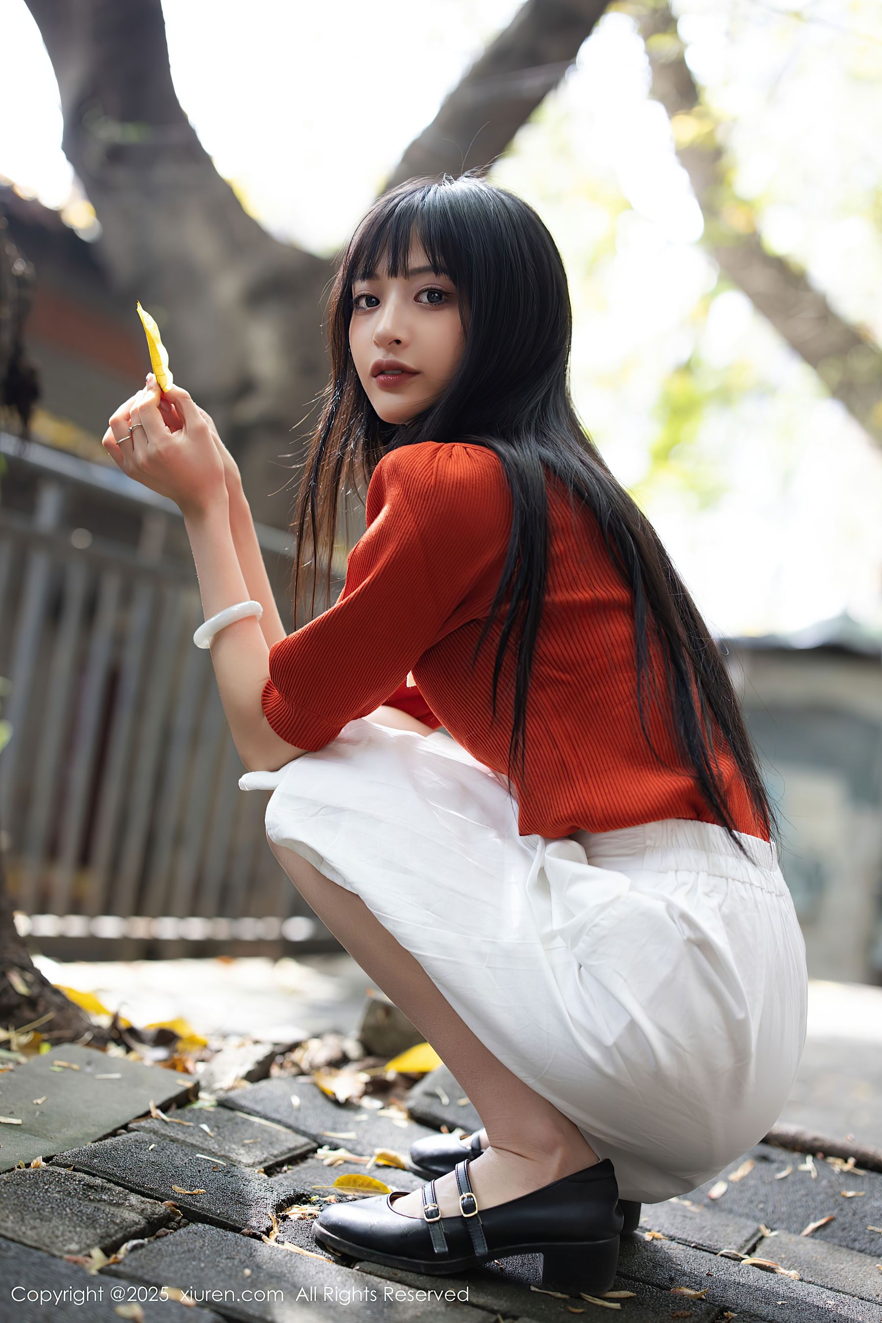 秀人网 No.10247 茂木希子 橙色T恤插图5