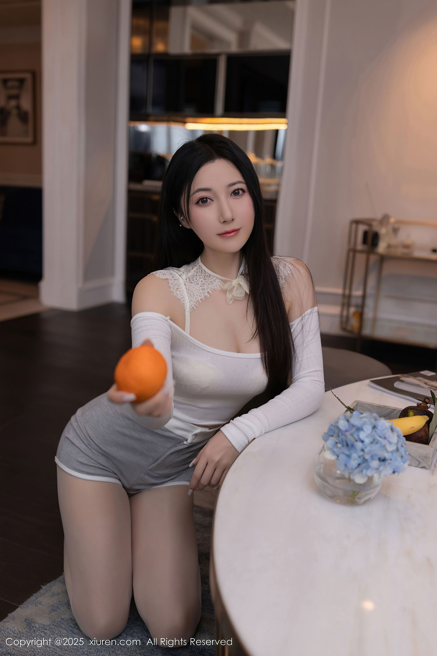 秀人网 No.10261 鱼子酱Fish 白色丝袜插图5