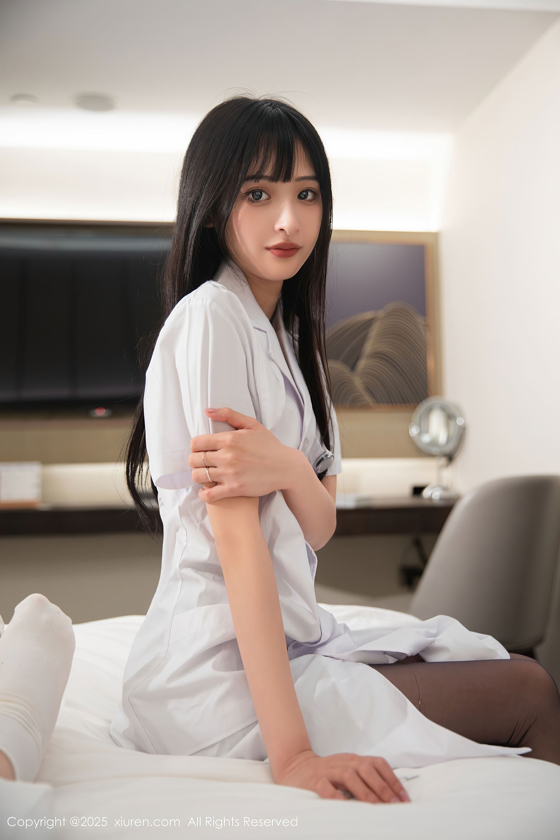 秀人网 No.10373 茂木希子 白色护士服插图8 秀人网 No.10373 茂木希子 白色护士服插图8